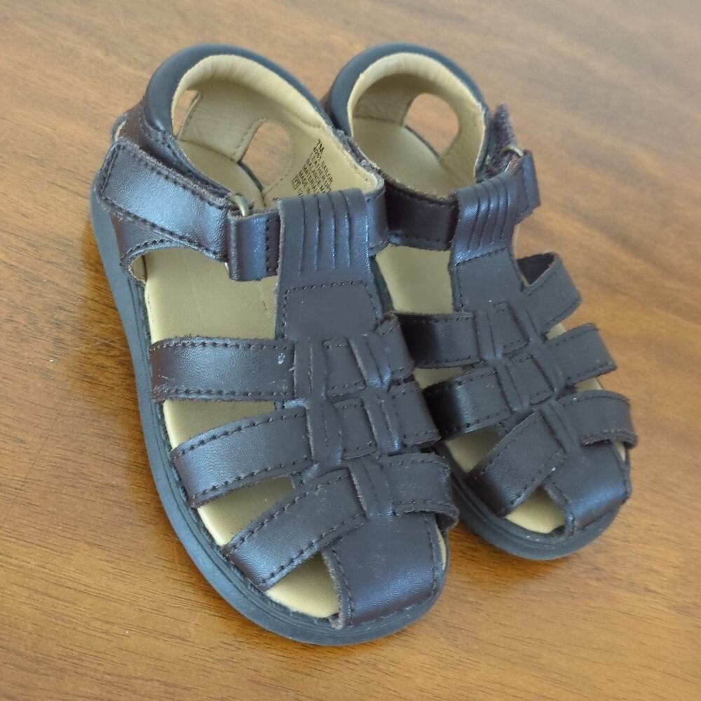 Bay sailor cabana sandals Leather  sandals toddler size 7M
